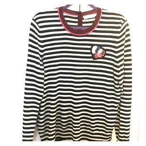 Tory Burch Cashmere Striped crewneck sweater sz XL